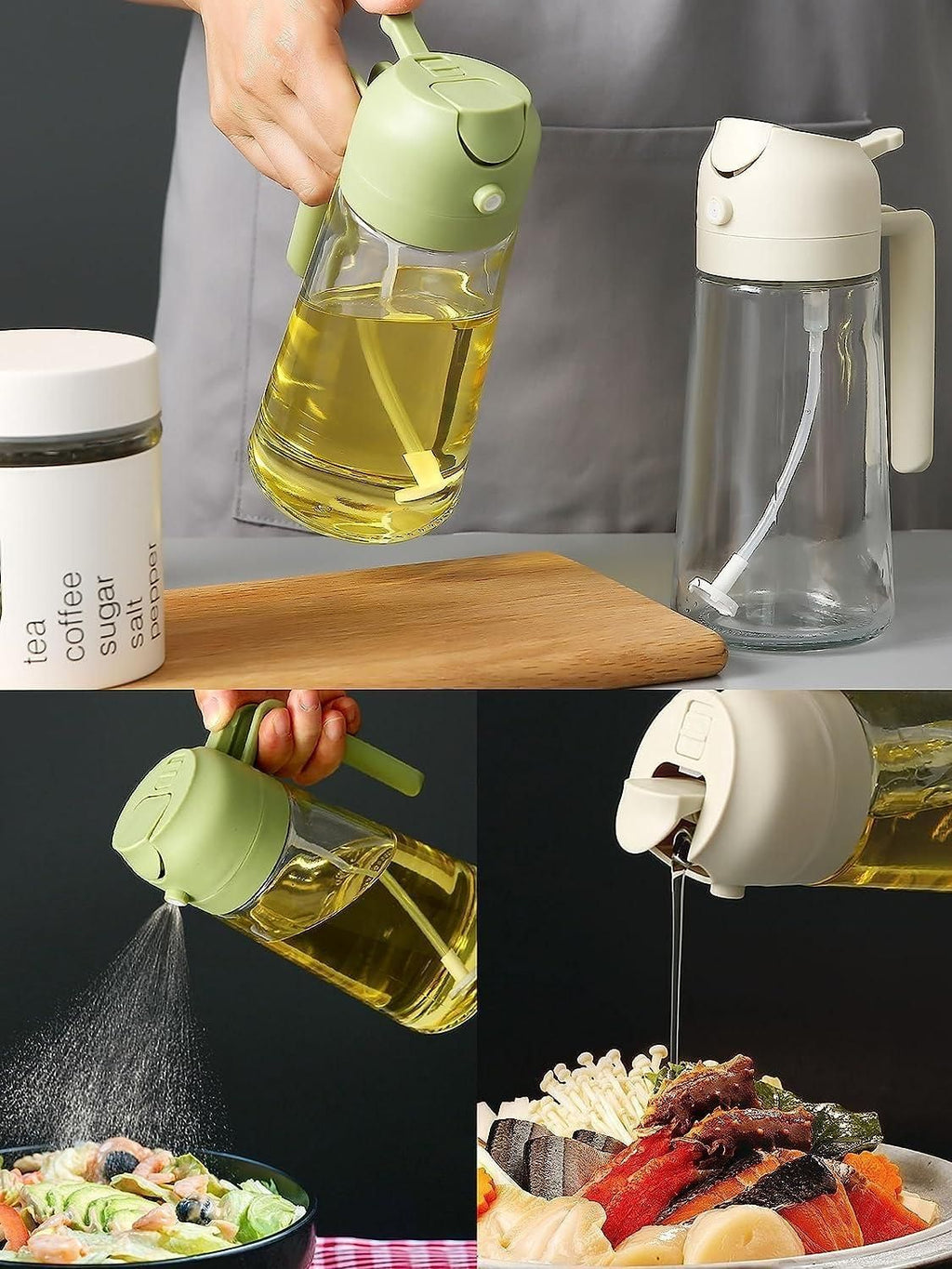 Oil Sprayer & Dispenser Bottle (500ml) |🔥FLAT 50% SAVING🔥