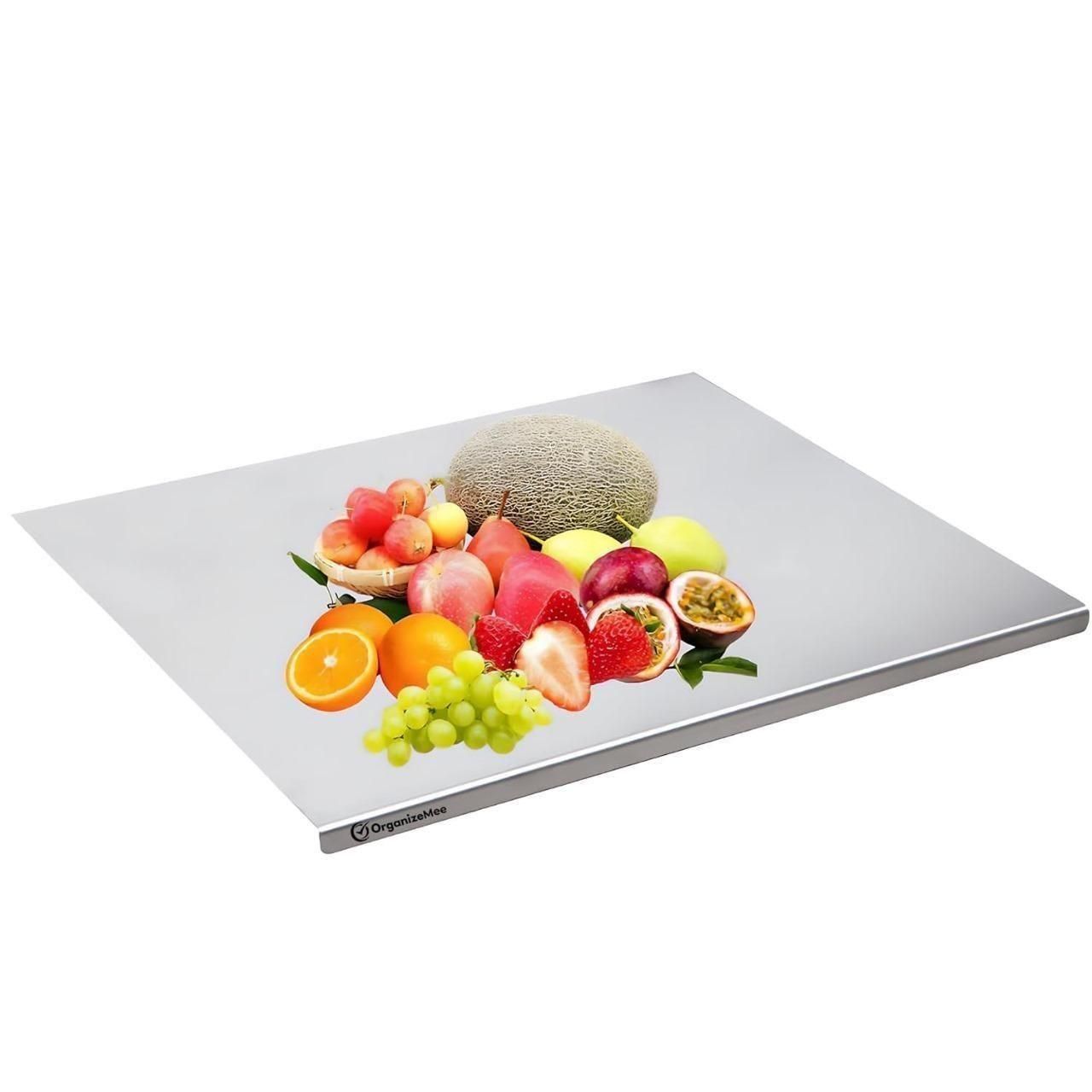 Hygienic Stainless Steel Chopping Board (No Smell, No Bacteria)