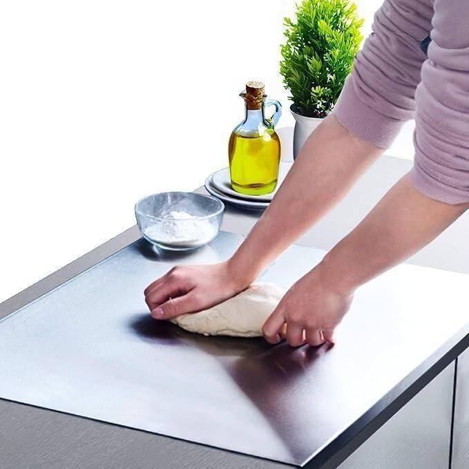 Hygienic Stainless Steel Chopping Board (No Smell, No Bacteria)