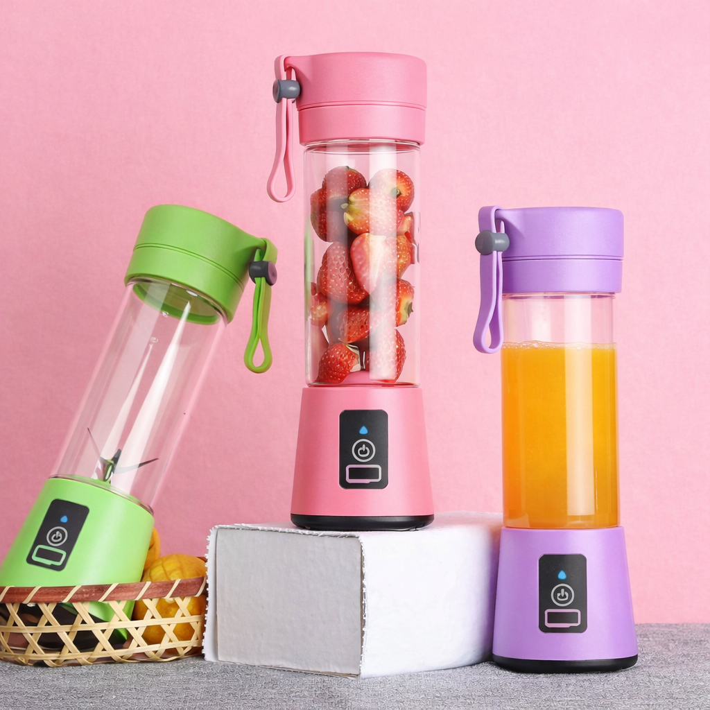 Portable Electric 6 Blade USB Juice Maker (380 ml)